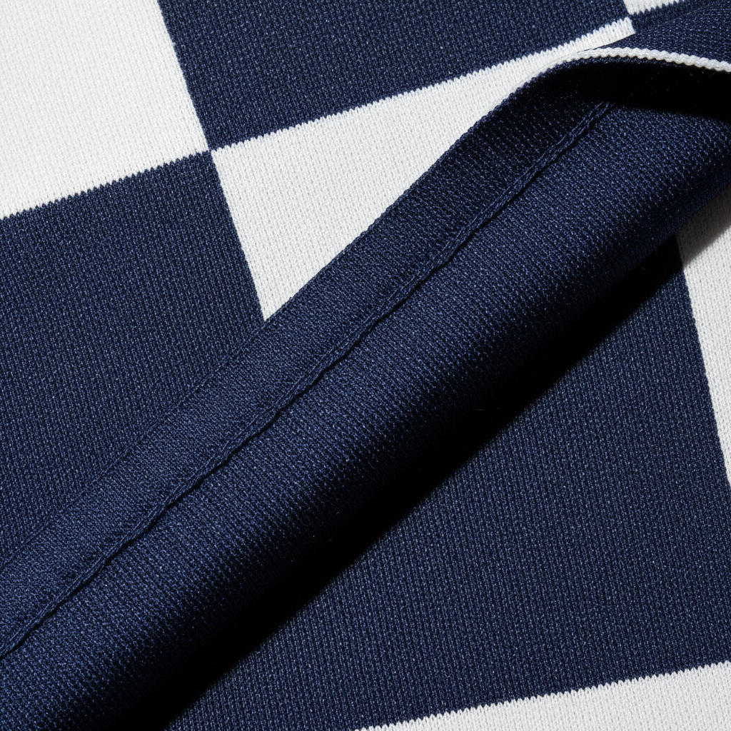 Close-up of authentic Umbro fabric texture