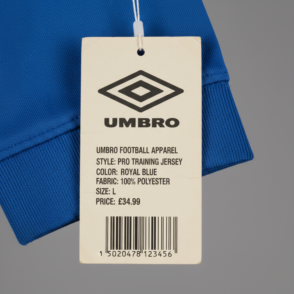 Vintage Umbro swing tag